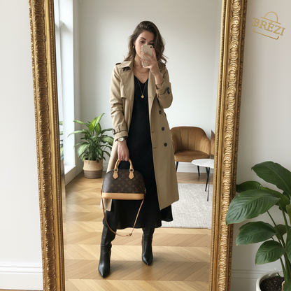 💖 Sac à main ALMA BB  Élégance intemporelle en cuir grainé   – Qualité AAA–